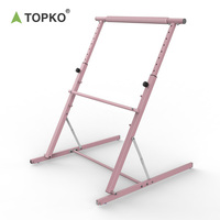 Barra de ejercicio de alta calidad TOPKO, estante de entrenamiento de baile para niños, barra de Ballet ajustable en altura móvil portátil
