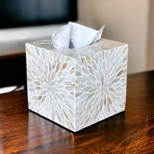 Luxury Durable Walnut Tissue Box | Paper Holder for Bathroom & Living Room | Modern <b>Desktop</b> Storage Case | Home Decor <b>Organiser</b> - Product Image 5