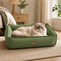 Premium Hundebett Weiches Kissen-Haustierbett Komfortables Welpen- und Katzenbett Indoor-Schlafkissen Waschbares Haustier-Sofa für Großhandel OEM ODM