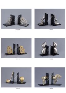Serre-livres et séparateurs de bureau en métal robuste, design golf moderne en aluminium, personnalisables pour la maison et le bureau, idéal pour un cadeau d'anniversaire - Product Image 4