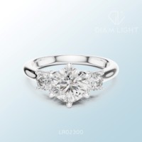 Bijou sur mesure certifié, pièce de joaillerie fine de haute qualité, gemme artisanale, bague à grappe ronde de qualité supérieure, clarté vs plus, couleur f