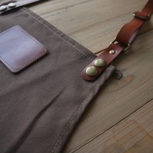 Delantal de lona lavada gruesa, estilista de cabello para mujeres, hombres, restaurante, café, té de la leche, tienda, ropa de trabajo, peluquero - Product Image 2