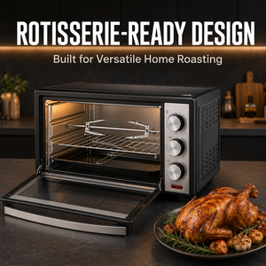 Greenchef Electric OTG (Four à griller et à toaster) |   Conception compacte |   Arrêt automatique |   Verre résistant à la chaleur |   Poignées résistantes à la chaleur | - Product Image 3