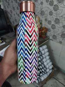 Jarra de Cobre para Dormitorio con Vaso Incorporado, Jarra de Noche sin Juntas, Diseño Martillado, (1000 ML) King International - Product Image 6