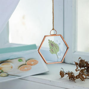 Cadre photo hexagonal en verre de luxe, design moderne élégant, nouveau design décoratif, qualité supérieure, fabrication artisanale, couleur personnalisée - Product Image 1