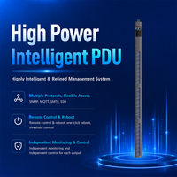 PDU intelligent haute puissance triphasé 380V 63A, multiprise universelle 24 prises, sans contrôle MQTT, pour salle de télécommunications