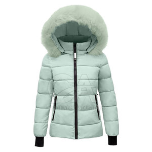 Veste d'hiver à capuche en fausse fourrure à manches longues, veste à capuche en fausse fourrure personnalisée pour femmes, vêtements d'hiver pour femmes - Product Image 1