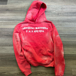 Produttori di Felpe con Cappuccio Personalizzate con Logo Vintage, Stampa Digitale di Figure e Lettere, Effetto Consumato e Strappato - Product Image 4