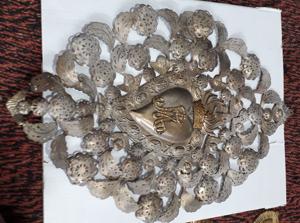 Métal Pressé Coeur Décoration Argent - Product Image 5