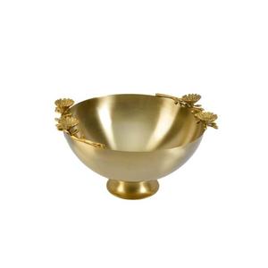 Cuenco de servicio de acero inoxidable de alta calidad para uso diario, acabado pulido dorado, forma y tamaño personalizados a buen precio - Product Image 1