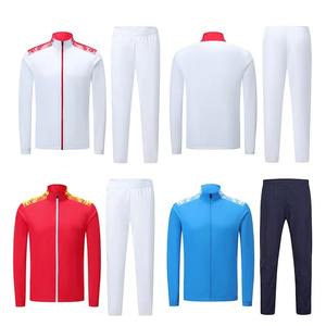 Survêtement de football personnalisé pour homme, respirant, avec capuche intégrale et manches longues, logo d'équipe, veste, faible MOQ, ensembles de vêtements de sport - Product Image 2