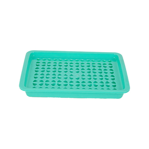 Plateau de rangement rectangulaire en plastique sans BPA, compatible lave-vaisselle, avec surface de drainage perforée pour l'organisation de la cuisine, séchage rapide - Product Image 5