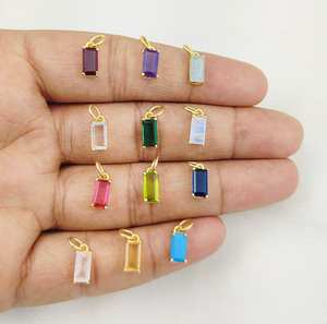 Pendentif breloque ovale en argent sterling certifié IGI de qualité AAA, multicolore, avec pierre de naissance du 12ème mois et pierre précieuse de guérison pour femme - Product Image 3