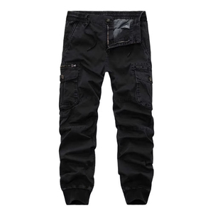 Wholesale Custom Man <b>Trouser</b> Casual Cargo Pants Cotton Zipper Washed Flared Cargo Pants Men Cargo Pants in a factory price - Product Image 3