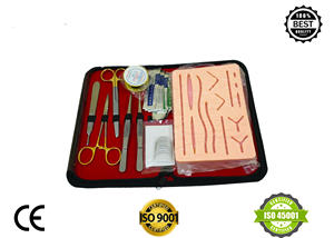 Kit de suture chirurgical personnalisé kit complet de formation à la pratique de la suture pour les étudiants en médecine avec coussinet cutané pour la pratique de la suture - Product Image 1