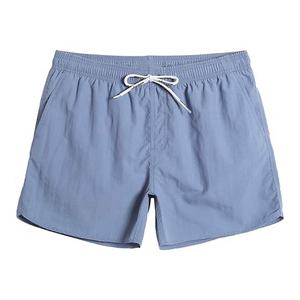 Pantalones cortos deportivos de verano con logotipo personalizado para hombre, diseño liso teñido de secado rápido, transpirables, para nadar en la playa, diseño de malla deportiva, deportes en blanco - Product Image 2