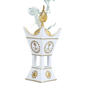 Porte-encens en laiton de qualité supérieure avec base en bois porte-encens de table brûleur Bakhoor pour porte-encens islamique - Product Image 2