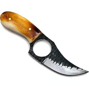 Portable bricolage qualité acier damas chasse dépouillement couteau os poignée multi-usage lame Applications industrielles OEM personnalisable - Product Image 2