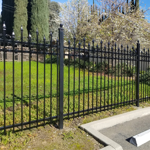 Оптовая продажа, наружные декоративные стальные заборы для дома, виллы, уличные садовые стены, металлические ограждения из кованого железа, дизайн художественного забора - Product Image 4