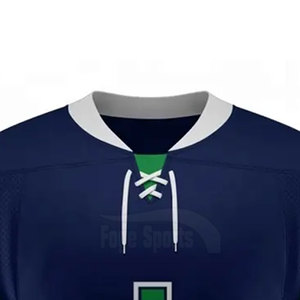 Maillot de hockey sur glace de qualité supérieure, nouveau style, design personnalisé, 100% polyester, séchage rapide et respirant, maillot d'équipe sportive Foge - Product Image 4
