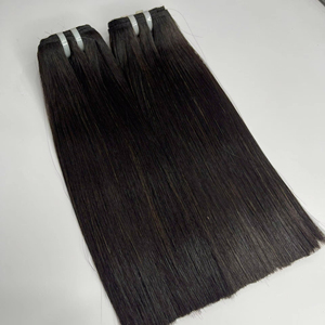 Alta calidad 100% Remy doble dibujado vietnamita virgen extensiones de cabello máquina doble trama Color Natural Super hueso onda Natural - Product Image 1