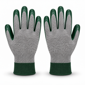 Durable Nitrile Coated <b>Gloves</b> 10mil Thick <b>Moisture</b>-Wicking Latex-Free Combining Abrasion Resistance Comfortable Movement - Product Image 3