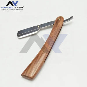 มีดโกนหนวดพับขอบตรงล็อคหมุนได้ทำจากสแตนเลสสำหรับผู้ชายร้านตัดผมส่วนตัวแบบคลาสสิก - Product Image 2