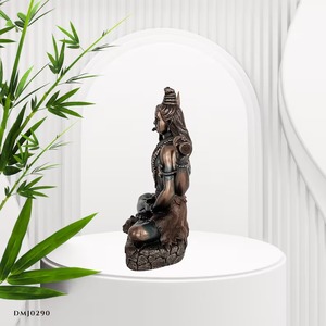 Shiva Murti ทองเหลืองทำด้วยมือสไตล์อินเดียที่ทันสมัยสัญลักษณ์ของพลังและความสงบสุขสำหรับของขวัญ Puja การเยียวยา vaastu ขาย - Product Image 2