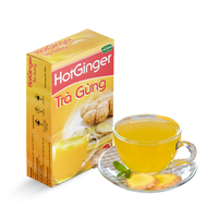 Poudre de thé chaud en marque blanche OEM avec différentes saveurs de fruits, mélanges de thé, 15g, 18 bâtonnets, boîtes de thé instantané au gingembre chaud