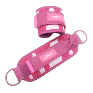 Good Quality Custom Logo Gym Cable Machine <b>Work</b> Out <b>Belt</b> Neoprene Material Ankle Straps Durable Adjustable Non-Slip Hot Sale - Product Image 1