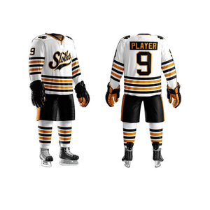Mode tendance en gros logo personnalisé uniforme de hockey sur glace nouveau design uniformes de hockey sur glace y compris maillot chaussettes pantalon - Product Image 4