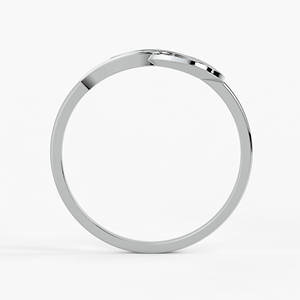 Bague élégante haut de gamme en argent sterling 925 avec feuille et cercle en oxyde de zirconium pour femme, bague tendance au design moderne, à porter au quotidien, bijoux cadeaux - Product Image 3