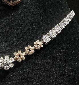 สร้อยคอเพชรสีทอง14K & 18K ชุดเพชรธรรมชาติแท้พร้อมต่างหูหินสีเครื่องประดับงานทำมือ - Product Image 6
