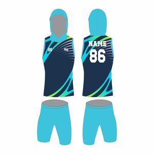 Uniformes sublimés de football américain 7v7 personnalisés de qualité supérieure engrenages de compression étiquette personnalisée Logo Sublimation 7 sur 7 - Product Image 2