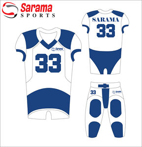 Camiseta de fútbol americano Vintage para niños de malla LICRA poliéster sublimación logotipo equipo personalizado, - Product Image 3