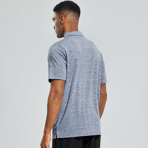 เสื้อยืดผู้ชายแบบแห้งเร็ว พิมพ์โลโก้ได้ตามต้องการ ระบายอากาศได้ดี แขนสั้น ดีไซน์ลำลอง น้ำหนักเบา ลายเรียบ สำหรับกิจกรรมกลางแจ้ง - Product Image 6