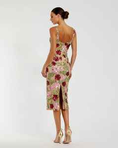 Robe de soirée avec technique de broderie en tulle, motif uni pour les fêtes, robe de bal artisanale en forme de A, perlée - Product Image 4