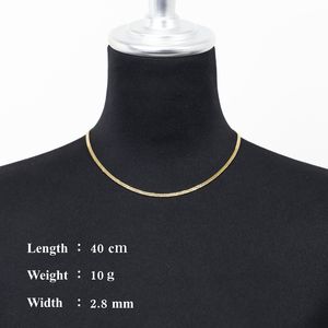 Gran calidad, costo de fábrica, 40cm10g, diseño de corte de diamante de 6 caras, cadena de collar llena de oro K18 - Product Image 5