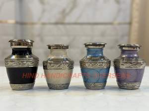 Urne funéraire standard en métal pour cendres humaines et animales de compagnie, écologique, tailles et designs personnalisables - Product Image 4