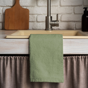 Ensemble de serviettes éponge unilatérales 100% coton plat en bambou tissé à carreaux conçu sur mesure pour un usage commercial domestique pour les serviettes de cuisine - Product Image 6