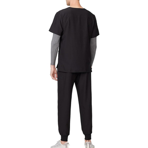 Latest Style Lightweight Solid Color Hospital Uniforms Comfortable Medical <b>Scrub</b> <b>Sets</b> for Work Wear in Hospitals - Product Image 4