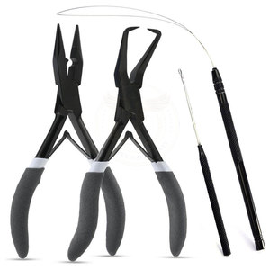 QORVEX INSTRUMENTS Service OEM Faible MOQ Kit d'extensions de cheveux en acier inoxydable de haute qualité professionnel et durable Logo personnalisé - Product Image 1