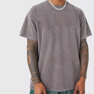 เสื้อยืดผู้ชายผ้าเปียกแบบสตรีทแวร์คอตตอน100% สไตล์ฮิปฮอปออกแบบโลโก้ได้ตามต้องการ - Product Image 3