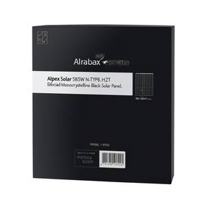 Panel Solar Monocristalino Bifacial Negro Alpex Solar 585W Tipo N HJT - Product Image 2