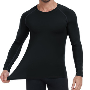 Logo personnalisé chemise de gymnastique à manches longues pour hommes sonnerie de compression confortable pour Gym Crew Fitness musculation chemise ajustée - Product Image 4