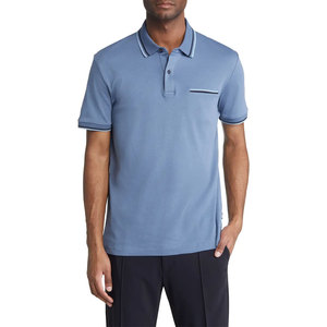 2024 100% algodón hombres Polo de golf en blanco camisetas logotipo bordado liso manga corta casual polos inteligentes en venta al por mayor - Product Image 4