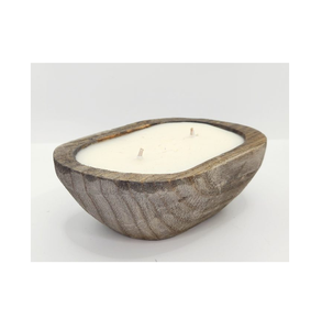 Tazón de madera para velas, tazones de velas vacíos, cuenco de madera rústico, proveedor al por mayor, decoración de Navidad - Product Image 1