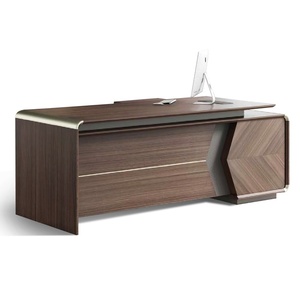 Luxurious Modern Executive Office <b>Desk</b> High-End Wooden Durable MDF Ergonomic Eco-Friendly Water Resistant Assemble - Product Image 1