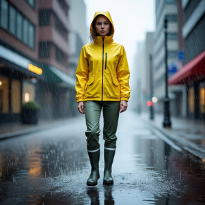 Windbreaker Jacket Rain <b>Pants</b> Suit <b>Ladies</b> High Quality Windbreak Tracksuit Women's Waterproof Nylon Solid Color Rain Suit Women - Product Image 4