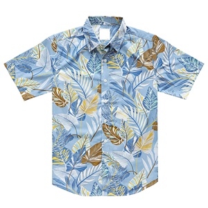 เสื้อฮาวายสำหรับผู้ชาย ผ้าฝ้าย 100% สีสันสดใส ลายดอกไม้ทันสมัย แห้งเร็ว เป็นมิตรกับสิ่งแวดล้อม แขนสั้น ติดกระดุม เสื้อชายหาด - Product Image 2
